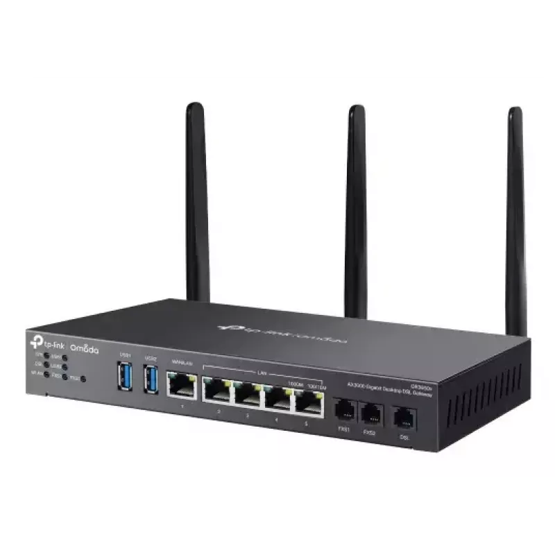 TP-Link Omada AX3000 traadita ruuter Gigabit Ethernet Kaheribaline (2,4 GHz / 5 GHz) Must