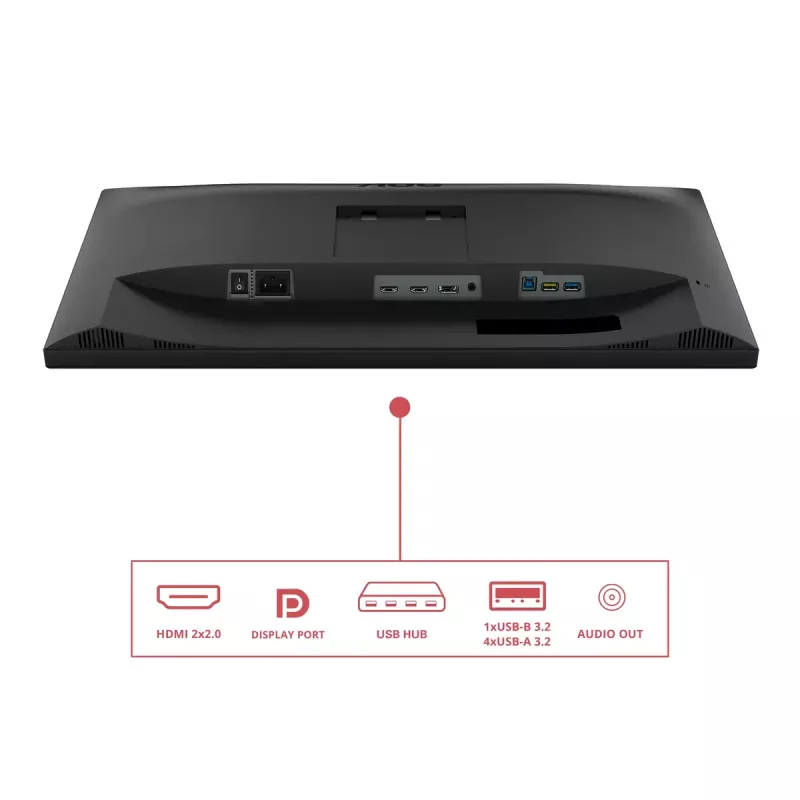 AOC E3 U27E3UF arvutikuvar 68,6 cm (27 tolli) 3840 x 2160 pikslit 4K Ultra HD LED must