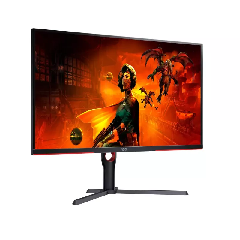 AOC G3 U32G3X/BK arvutimonitor 80 cm (31,5 tolli) 3840 x 2160 pikslit 4K Ultra HD LED must, punane