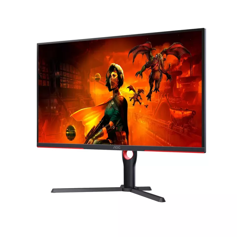 AOC G3 U32G3X/BK arvutimonitor 80 cm (31,5 tolli) 3840 x 2160 pikslit 4K Ultra HD LED must, punane