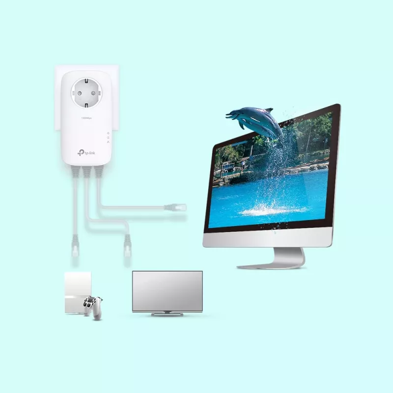 TP-Link TL-PA8033P KIT PowerLine võrguadapter 1300 Mbit/s Ethernet LAN Valge 2 tk