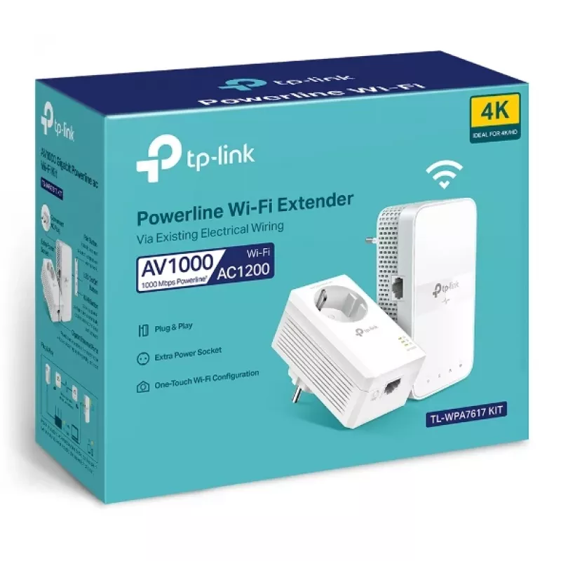 TP-Link TL-WPA7619 KIT 1000 Mbit/s Ethernet LAN Wi-Fi Valge 2 tk