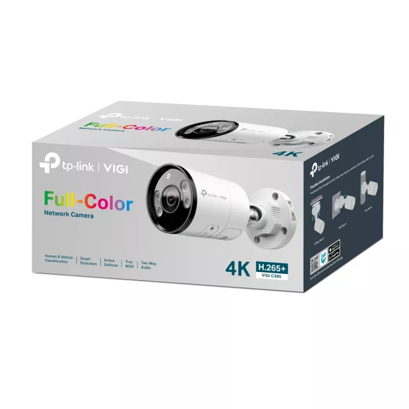 TP-Link VIGI C385 Bullet IP turvakaamera Välis 3840 x 2160 pikslit Seinale kinnitatav