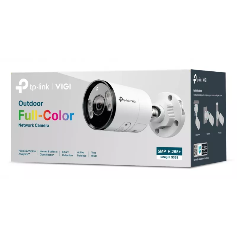 TP-Link INSIGHT S355 Bullet IP turvakaamera välistingimustesse 2880 x 1620 pikslit seinale