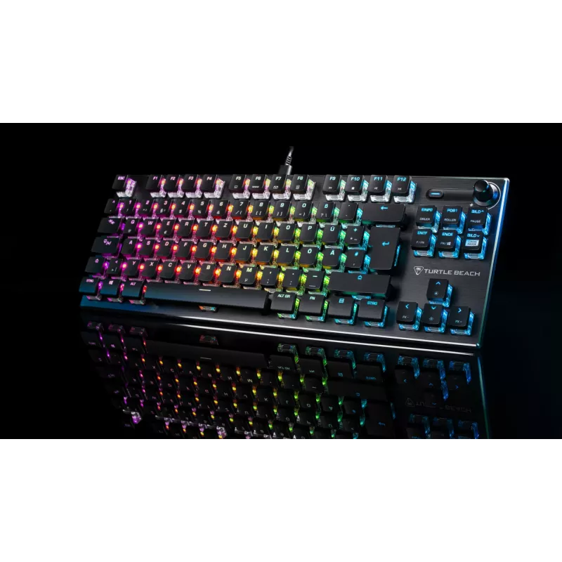 Turtle Beach Vulcan TKL klaviatuur mängimiseks USB QWERTZ saksa must