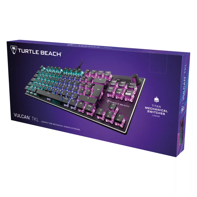Turtle Beach Vulcan TKL klaviatuur mängimiseks USB QWERTZ saksa must