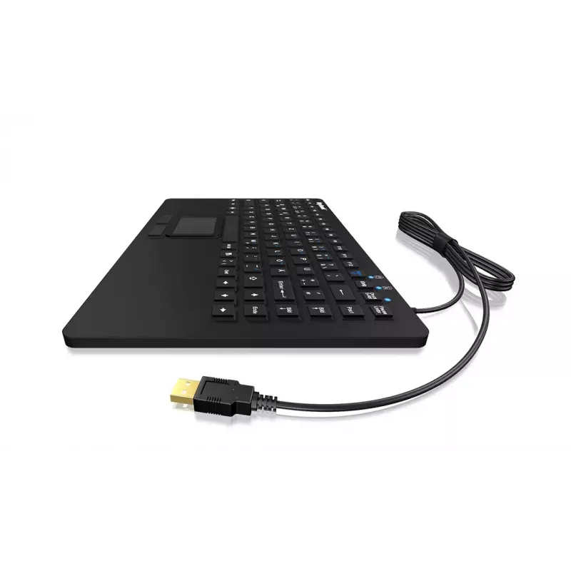 KeySonic KSK-3230IN (DE) klaviatuur Universal USB QWERTZ Saksa Must