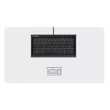 KeySonic KSK-3011ELC (DE) klaviatuur Kodu USB QWERTZ Saksa Must