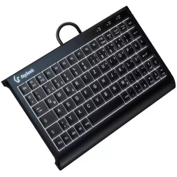 KeySonic KSK-3011ELC (DE) klaviatuur Kodu USB QWERTZ Saksa Must