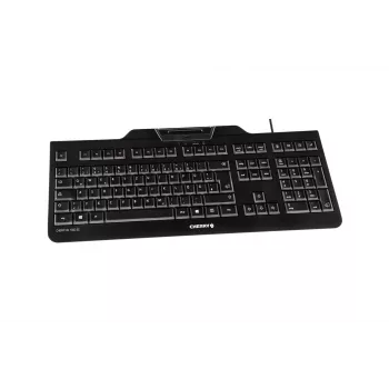 CHERRY KC 1000 SC klaviatuur kontor USB QWERTY USA inglise keel Must