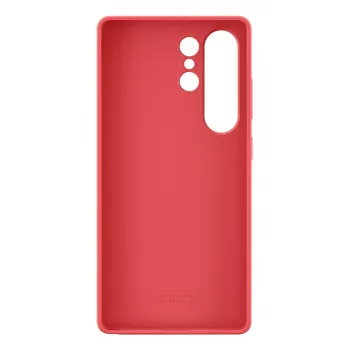 Ümbris Samsung Galaxy S25 Ultra silikoonümbris punane ühevärviline