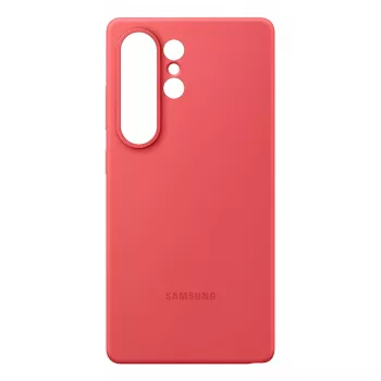 Ümbris Samsung Galaxy S25 Ultra silikoonümbris punane ühevärviline