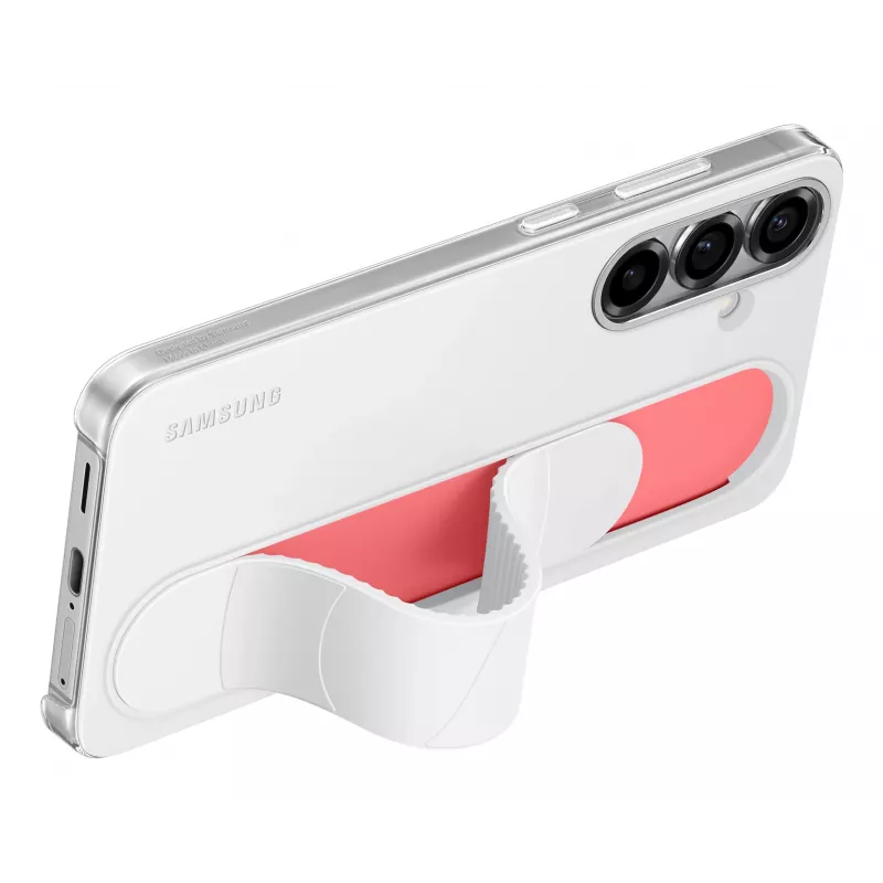 Samsung Standing Grip ümbris Galaxy S25+ jaoks, ümbris, Samsung, Galaxy S25+, 17 cm (6,7 tolli), valge