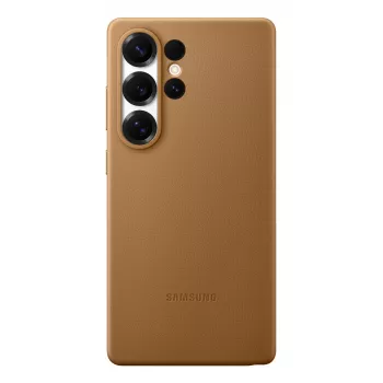 Samsung Kindsuit kunstnahast ümbris Galaxy S25 jaoks, Kaitseümbris, Samsung, Galaxy S25 Ultra, 17,5 cm (6,9 tolli), Pruun