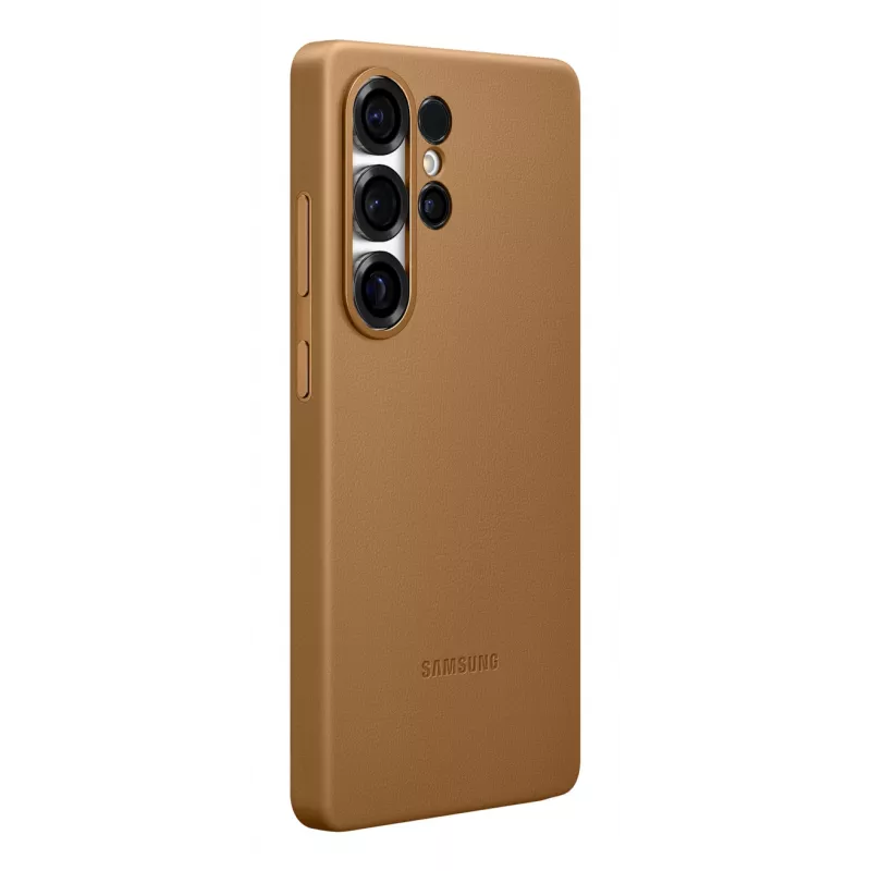 Samsung Kindsuit kunstnahast ümbris Galaxy S25 jaoks, Kaitseümbris, Samsung, Galaxy S25 Ultra, 17,5 cm (6,9 tolli), Pruun