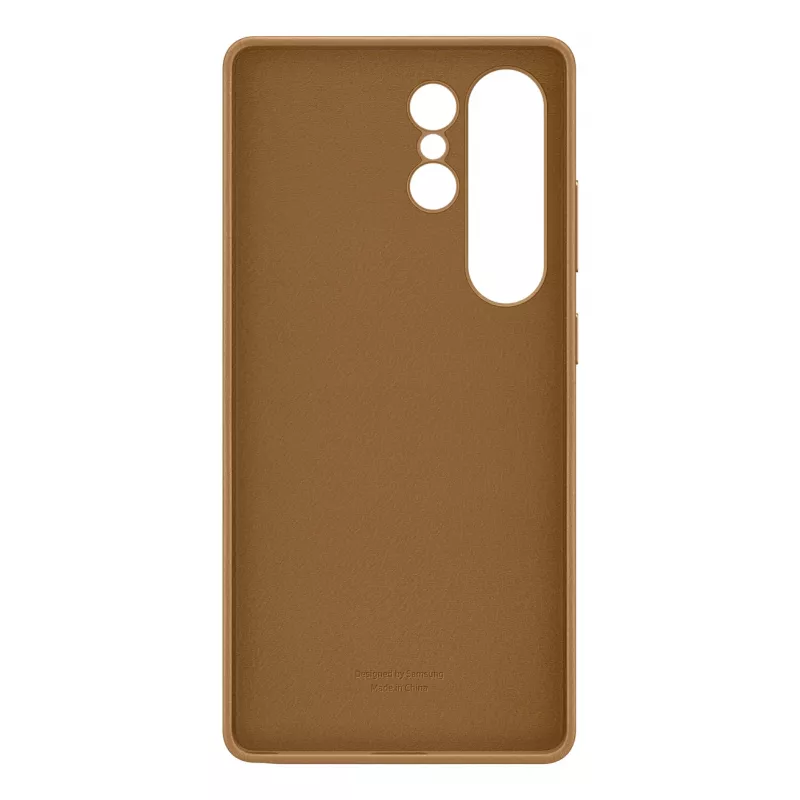 Samsung Kindsuit kunstnahast ümbris Galaxy S25 jaoks, Kaitseümbris, Samsung, Galaxy S25 Ultra, 17,5 cm (6,9 tolli), Pruun