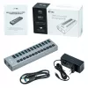 i-tec USB 3.0 laadimise HUB 13port + toiteadapter 60 W