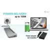 i-tec USB-C metallist ergonoomiline 3x 4K ekraani dokkimisjaam + toiteedastus 100 W