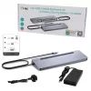 i-tec USB-C metallist ergonoomiline 3x 4K ekraani dokkimisjaam + toiteedastus 100 W