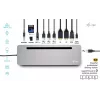 i-tec USB-C metallist ergonoomiline 3x 4K ekraani dokkimisjaam + toiteedastus 100 W