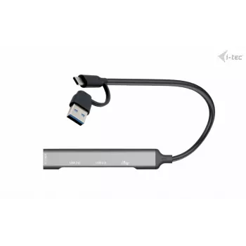 i-tec USB-C/USB-A metallist HUB 1x USB 3.0 + 3x USB 2.0