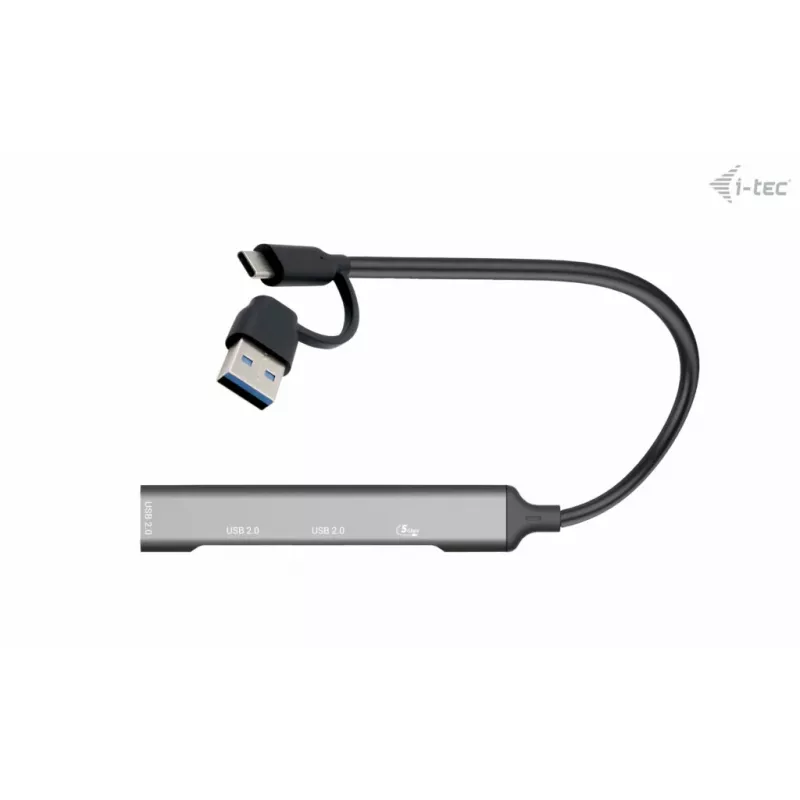 i-tec USB-C/USB-A metallist HUB 1x USB 3.0 + 3x USB 2.0