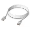 Võrgukaabel UBIQUITI UACC-Cable-Patch-EL-3M-W — Cat6, 3 m, 2,5 GbE, PoE++ (4PPoE), valge
