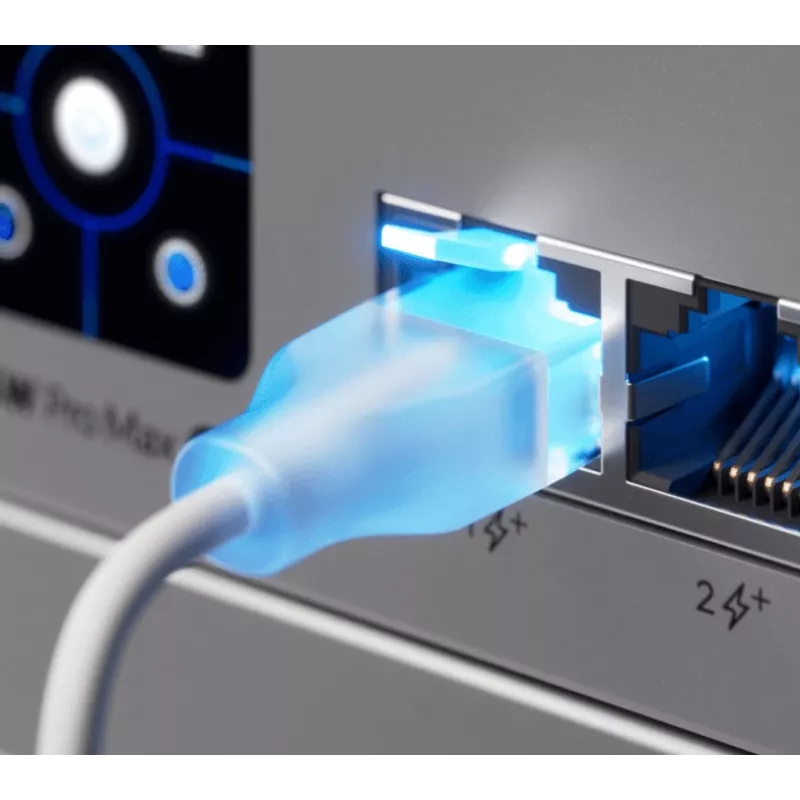 Võrgukaabel UBIQUITI UACC-Cable-Patch-EL-3M-W — Cat6, 3 m, 2,5 GbE, PoE++ (4PPoE), valge