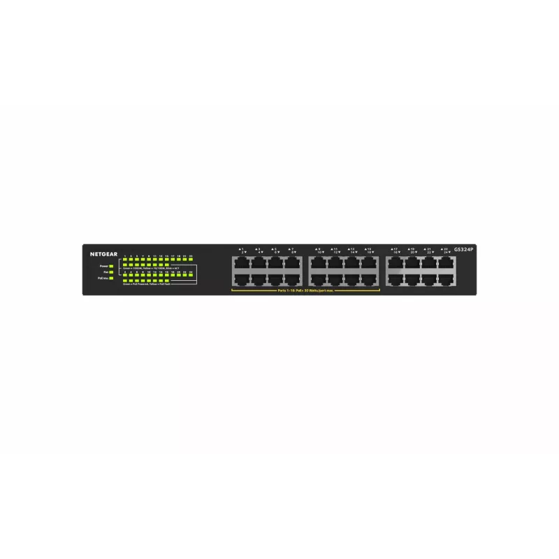 NETGEAR GS324P Haldamata Gigabit Ethernet (10/100/1000) Power over Ethernet (PoE) 1U Must