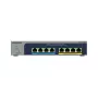 NETGEAR 8-pordiline Ultra60 PoE++ Multi-Gigabit (2,5G) Ethernet Plus lüliti, hallatav, L2/L3, 2,5G Ethernet (100/1000/2500), täisdupleks, Power over Ethernet (PoE)