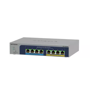 NETGEAR 8-pordiline Ultra60 PoE++ Multi-Gigabit (2,5G) Ethernet Plus lüliti, hallatav, L2/L3, 2,5G Ethernet (100/1000/2500), täisdupleks, Power over Ethernet (PoE)