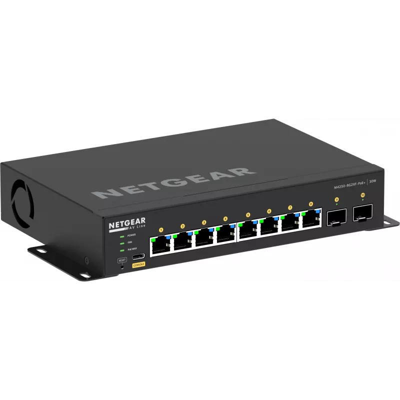 Hallatav kommutaator NETGEAR GSM4210PX 8x1G PoE+ 220W 2xSFP+