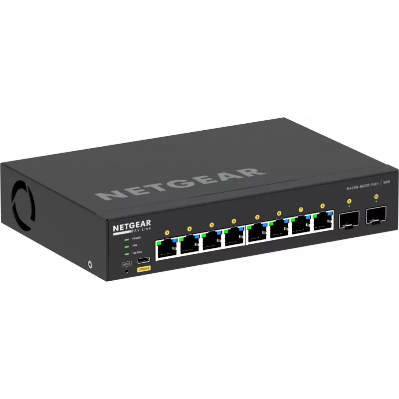 Hallatav kommutaator NETGEAR GSM4210PX 8x1G PoE+ 220W 2xSFP+