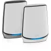 NETGEAR Orbi RBK852 AX6000 WiFi 6 Mesh-süsteem Kolmeribaline (2,4 GHz / 5 GHz / 5 GHz) Wi-Fi 6 (802.11ax) Hall, Valge 8 Sisemine