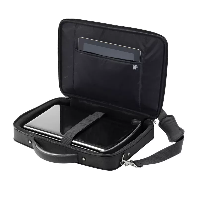 DICOTA Eco Multi Compact - 14-15,6-tolline sülearvutikott - Must / 600d Rpet Polüester