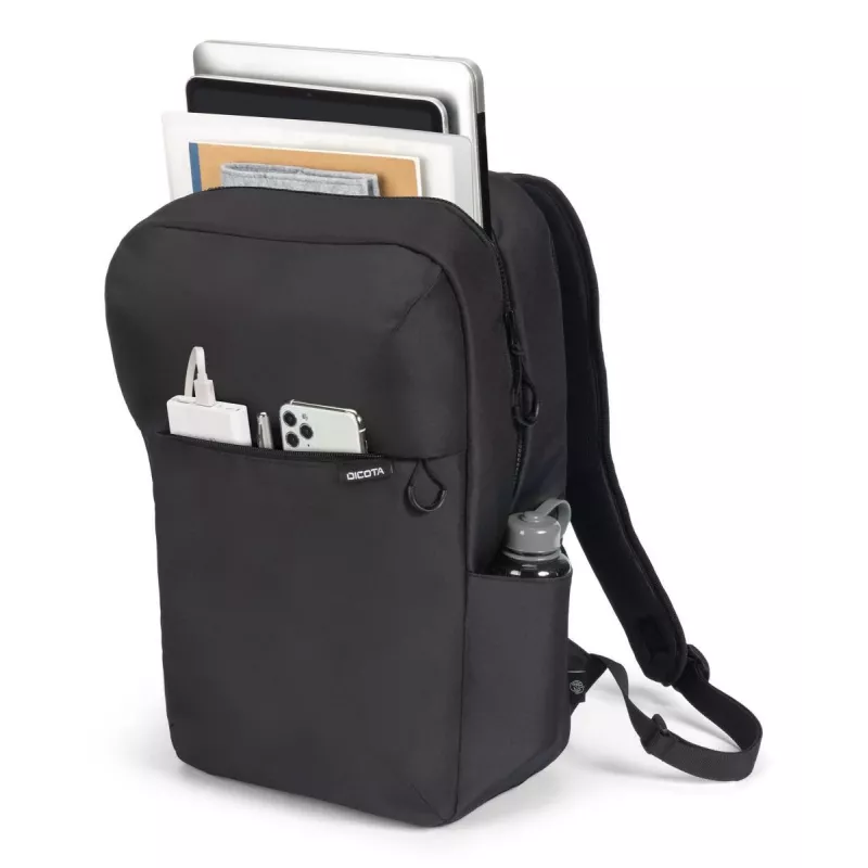 DICOTA Commuter - 13-16in sülearvuti seljakott - Must / 300d Rpet Polyester