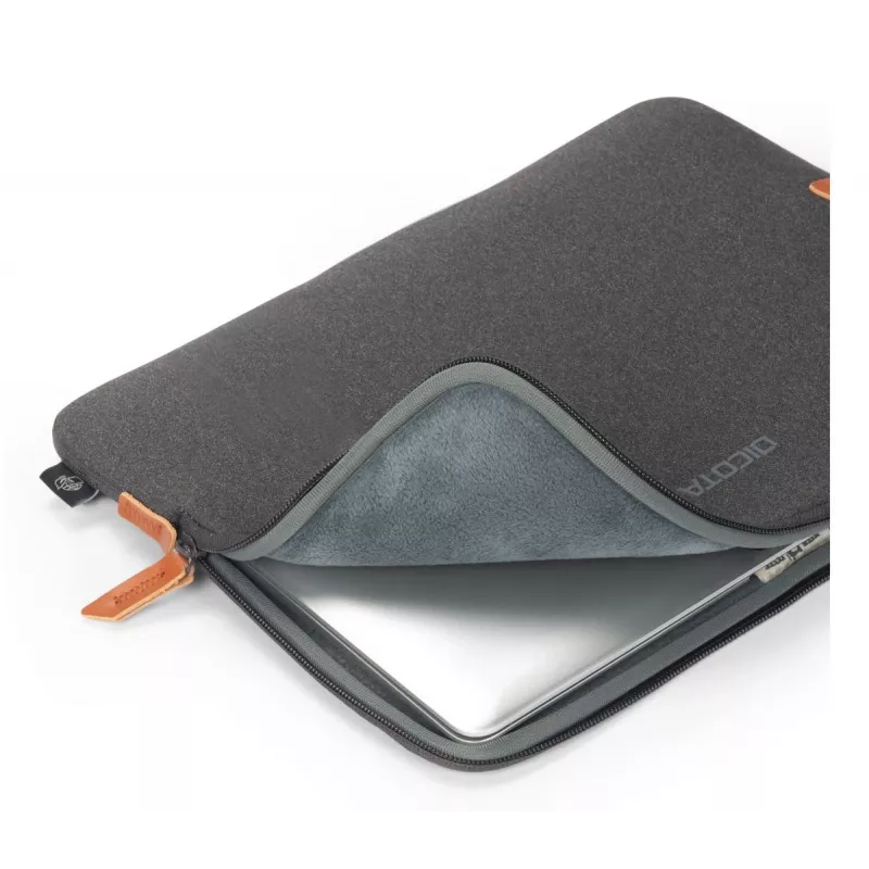 DICOTA Skin Urban Anthracite - 14in MacBook Sleeve - Antratsiit / taaskasutatud polüester neopreenkangas
