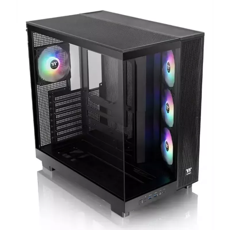 PC-korpus Thermaltake View 380 XL TG ARGB Midi Tower Must