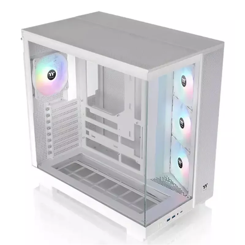 PC-ümbris Thermaltake View 380 XL TG ARGB Midi Torn Valge