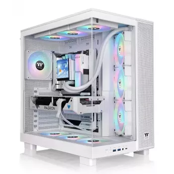 PC-ümbris Thermaltake View 380 XL TG ARGB Midi Torn Valge