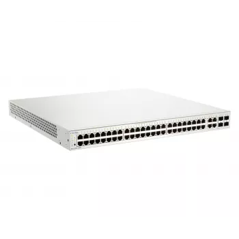 D-Link 52-Port Gigabit PoE+ Nuclias Smart Managed Switch including 4x 1G Combo Ports, 370W