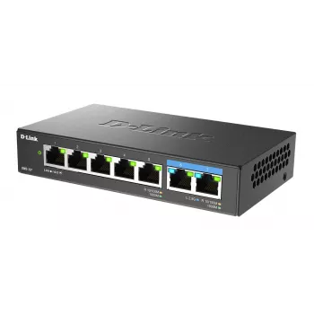 D-Link 7-pordiline mitme gigabitine haldamata kommutaator