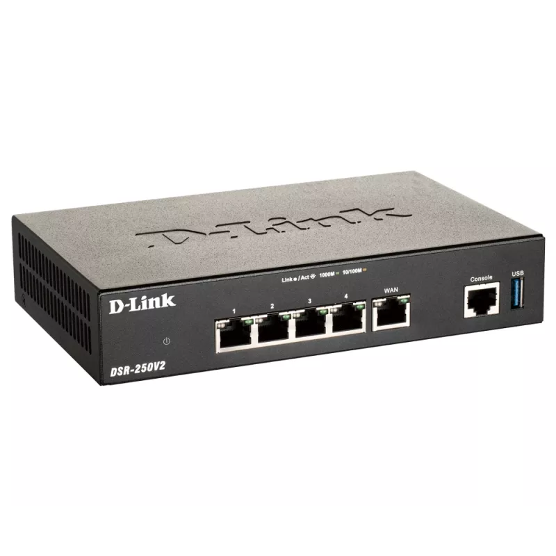 Laua marsruuter D-Link DSR-250V2 Wireless Gigabit Ethernet Must
