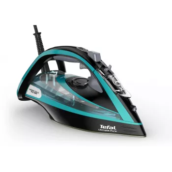 Tefal Ultimate Pure FV9844 Kuiv- ja aurutriikraud Durilium Autoclean tallaga 3200 W Must, Sinine