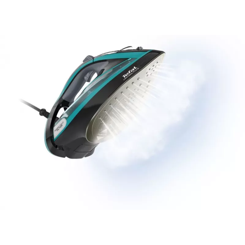 Tefal Ultimate Pure FV9844 Kuiv- ja aurutriikraud Durilium Autoclean tallaga 3200 W Must, Sinine