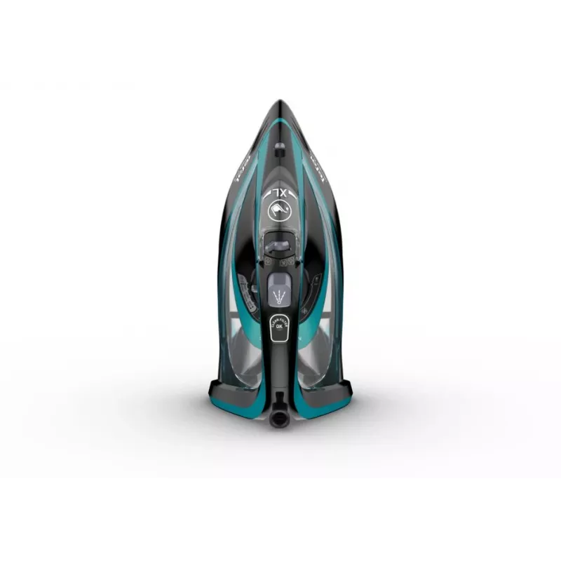 Tefal Ultimate Pure FV9844 Kuiv- ja aurutriikraud Durilium Autoclean tallaga 3200 W Must, Sinine