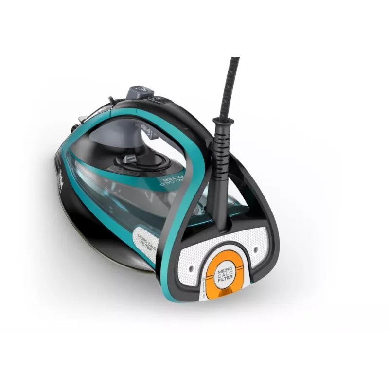Tefal Ultimate Pure FV9844 Kuiv- ja aurutriikraud Durilium Autoclean tallaga 3200 W Must, Sinine