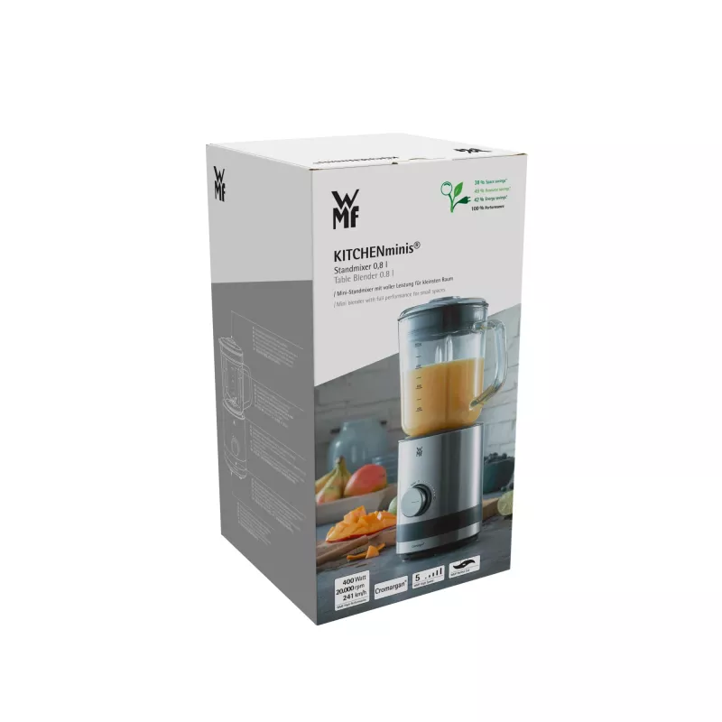 WMF KITCHENminis 0416490011 0,8 L lauasegisti 400 W Must, Roostevaba teras, Läbipaistev