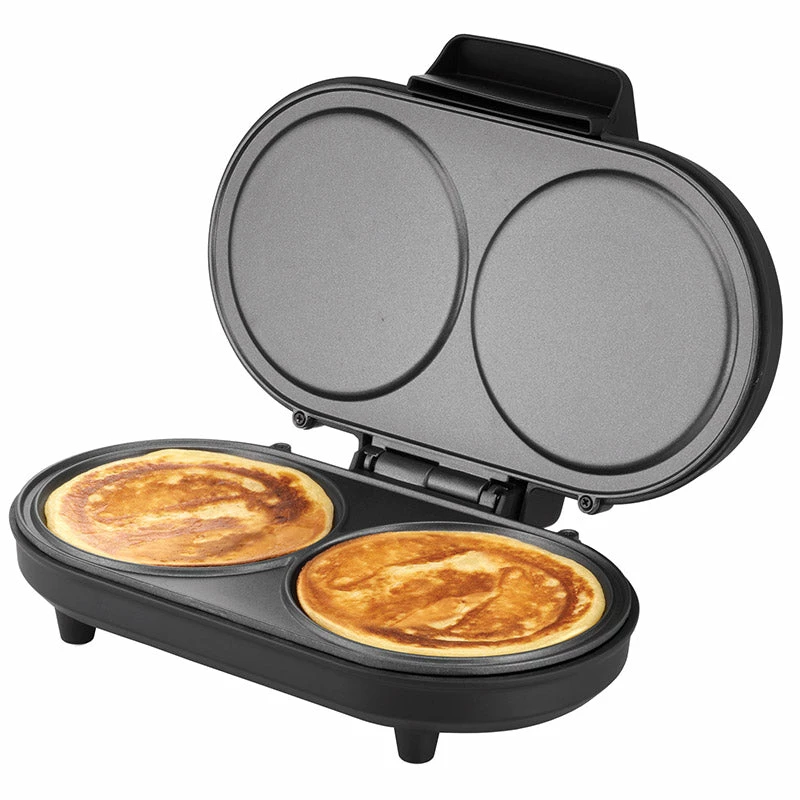 Unold Pancake-Maker American, 2 kreppi, Must, Roostevaba teras, 13,5 cm, Alumiinium, Pöördnupp, 0,75 m