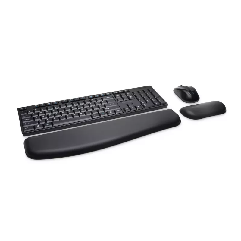 Kensington Pro Fit juhtmevaba lauakomplekt - Saksamaa, täissuuruses (100%), juhtmevaba, RF-juhtmevaba, QWERTZ, must, hiir kaasas